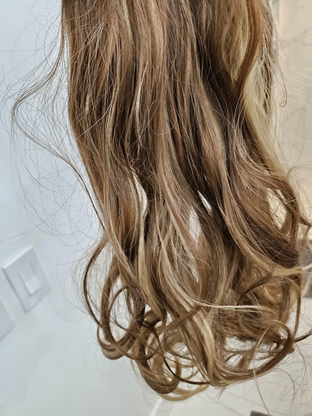 Customer photo review of Female Hair Topper For Thinning Crown Medium Base Hair Topper #4/27/4