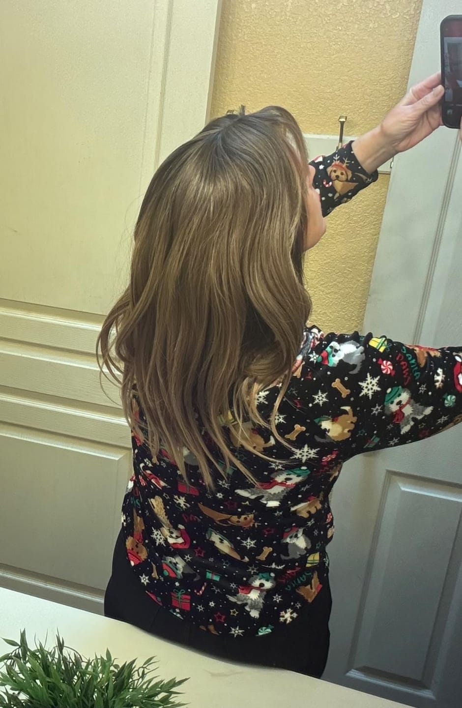 Customer photo review of Female Hair Topper For Thinning Crown Medium Base Hair Topper #4/27/4