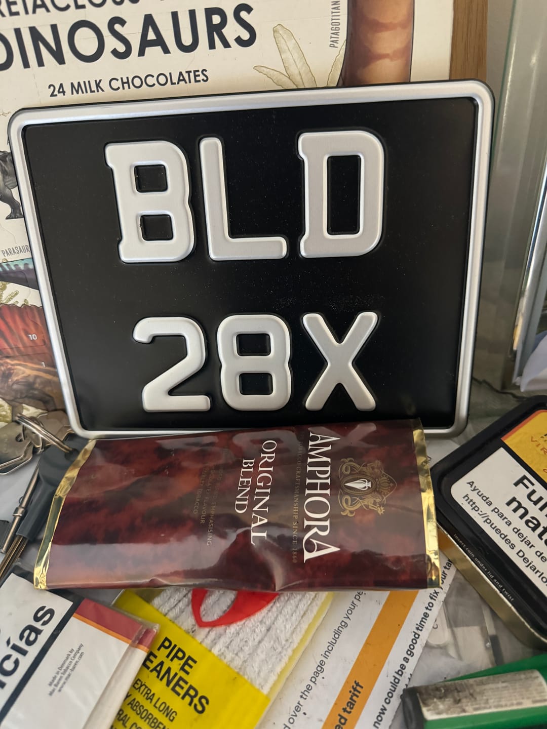 Customer photo review of Classic Metal Pressed 7.5 × 6 Motorbike Number Plate