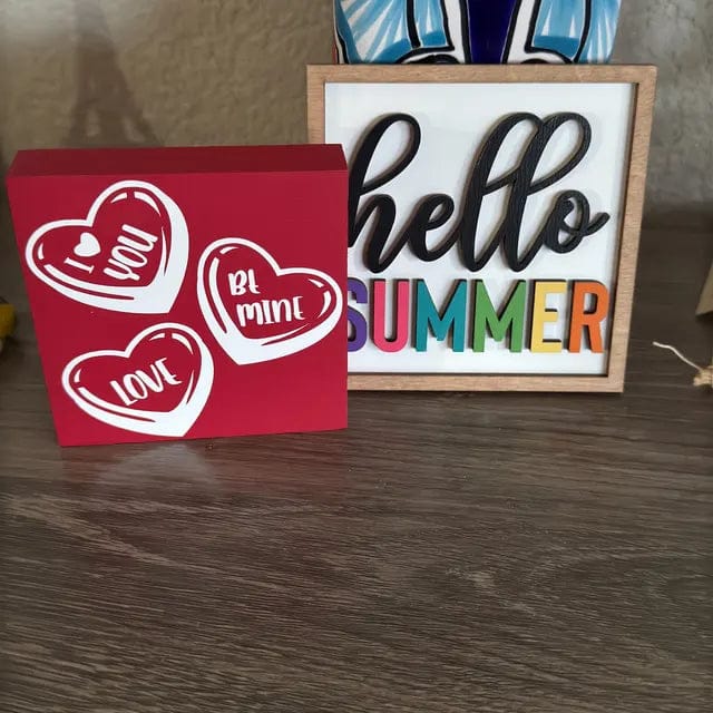 Customer photo review of Pool/Summer Themed Tiered Tray Decor Bundle