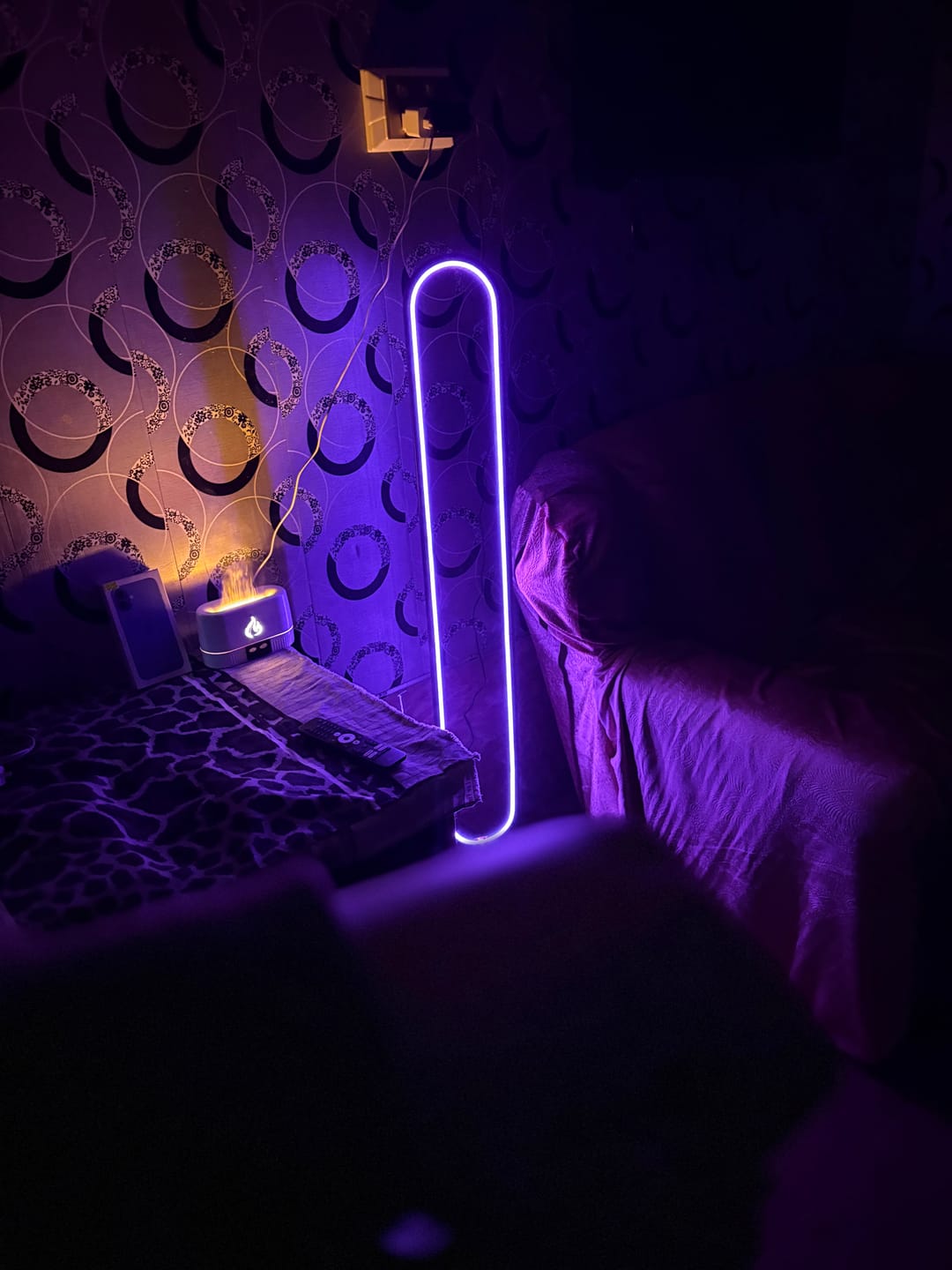 Customer photo review of RGB HOLLOW FLOOR LAMP