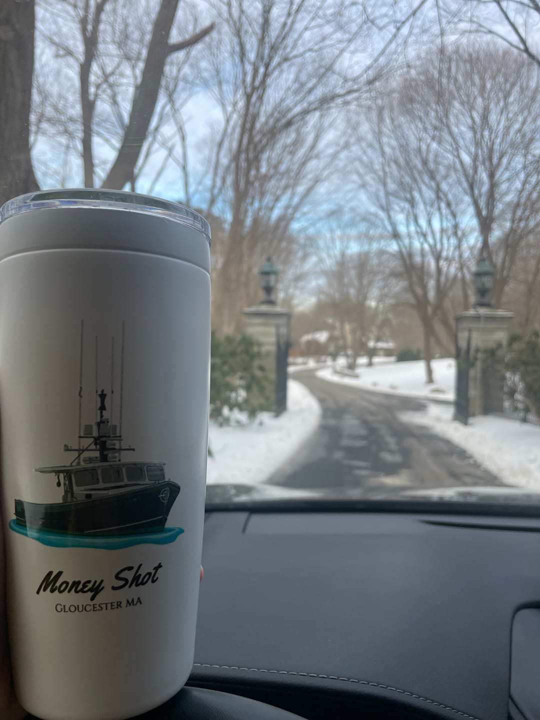 Customer photo review of Custom 20 oz. Stainless Steel Boat Tumbler