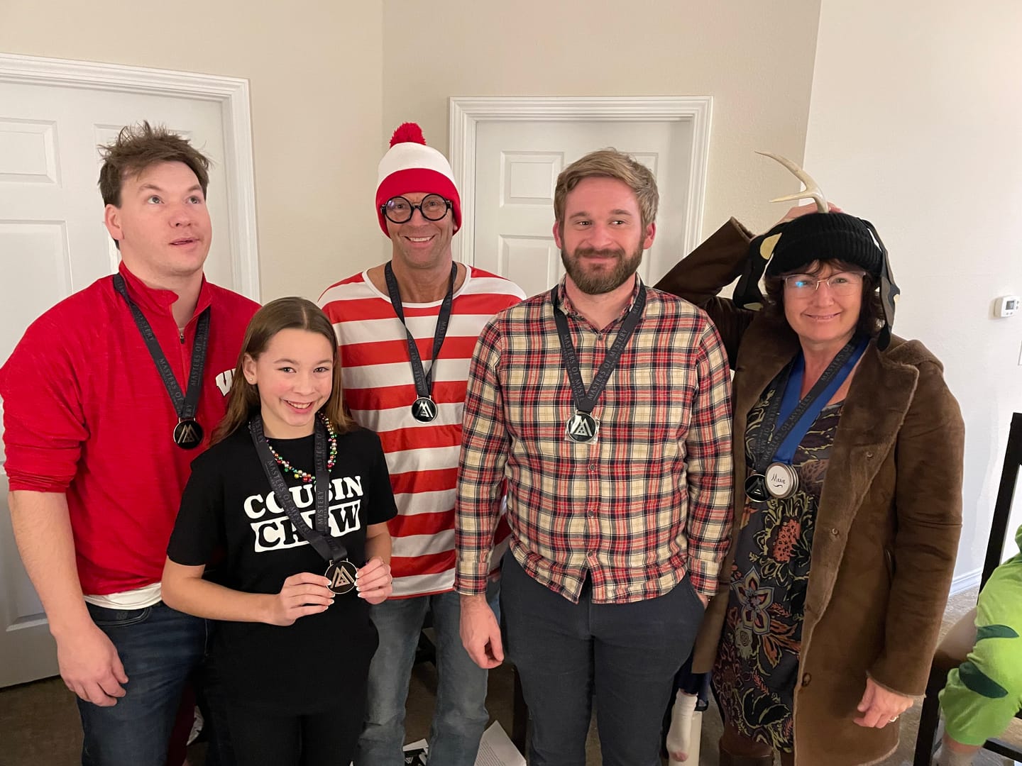 Customer photo review of Christmas Murder Mystery Host Your Own Dinner Party Game Kit