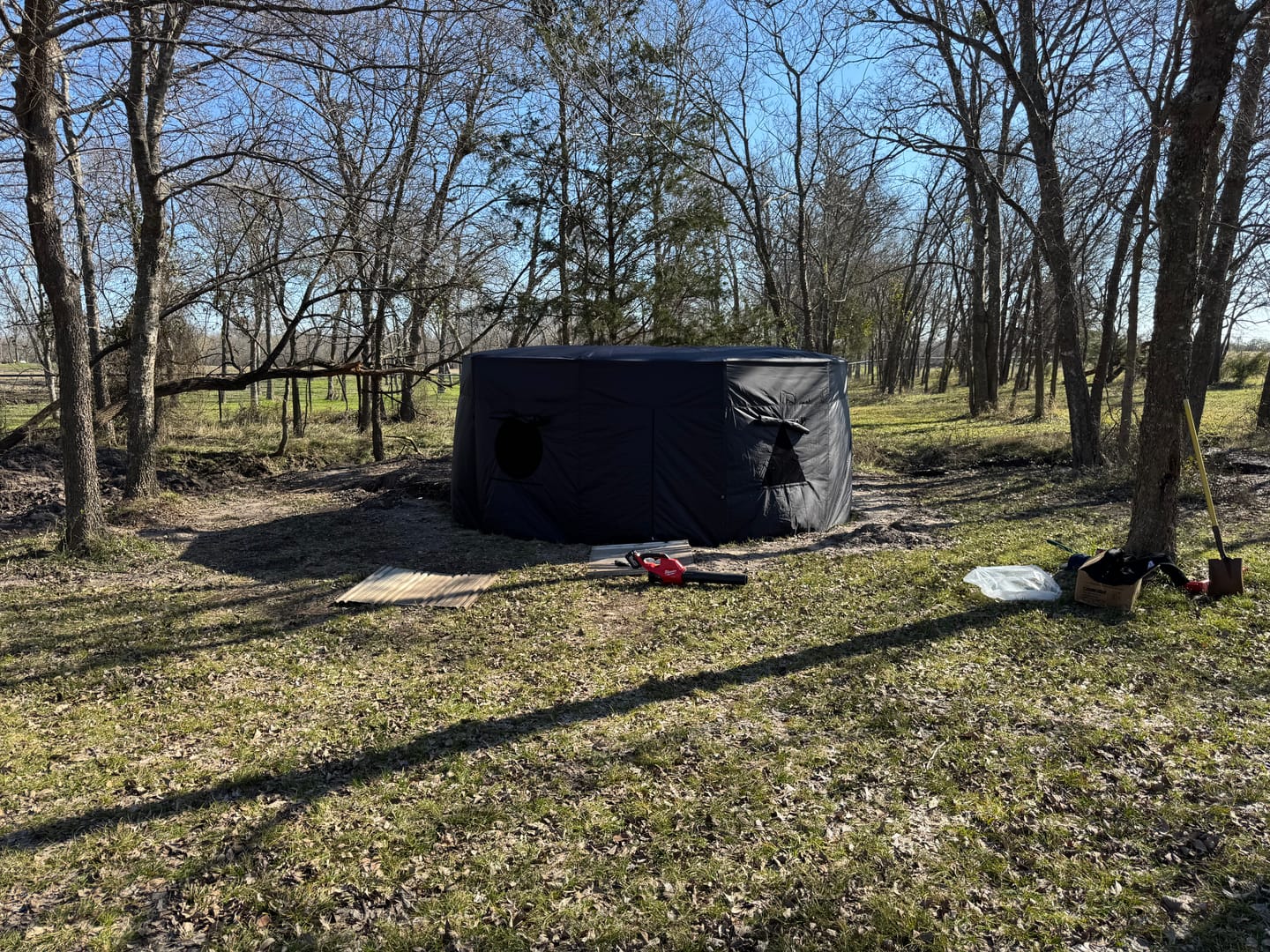 Customer photo review of Jumpfly Customizable Trampoline Tent