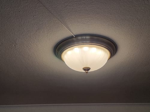 Customer photo review of Modern LED Bowl Flush Mount