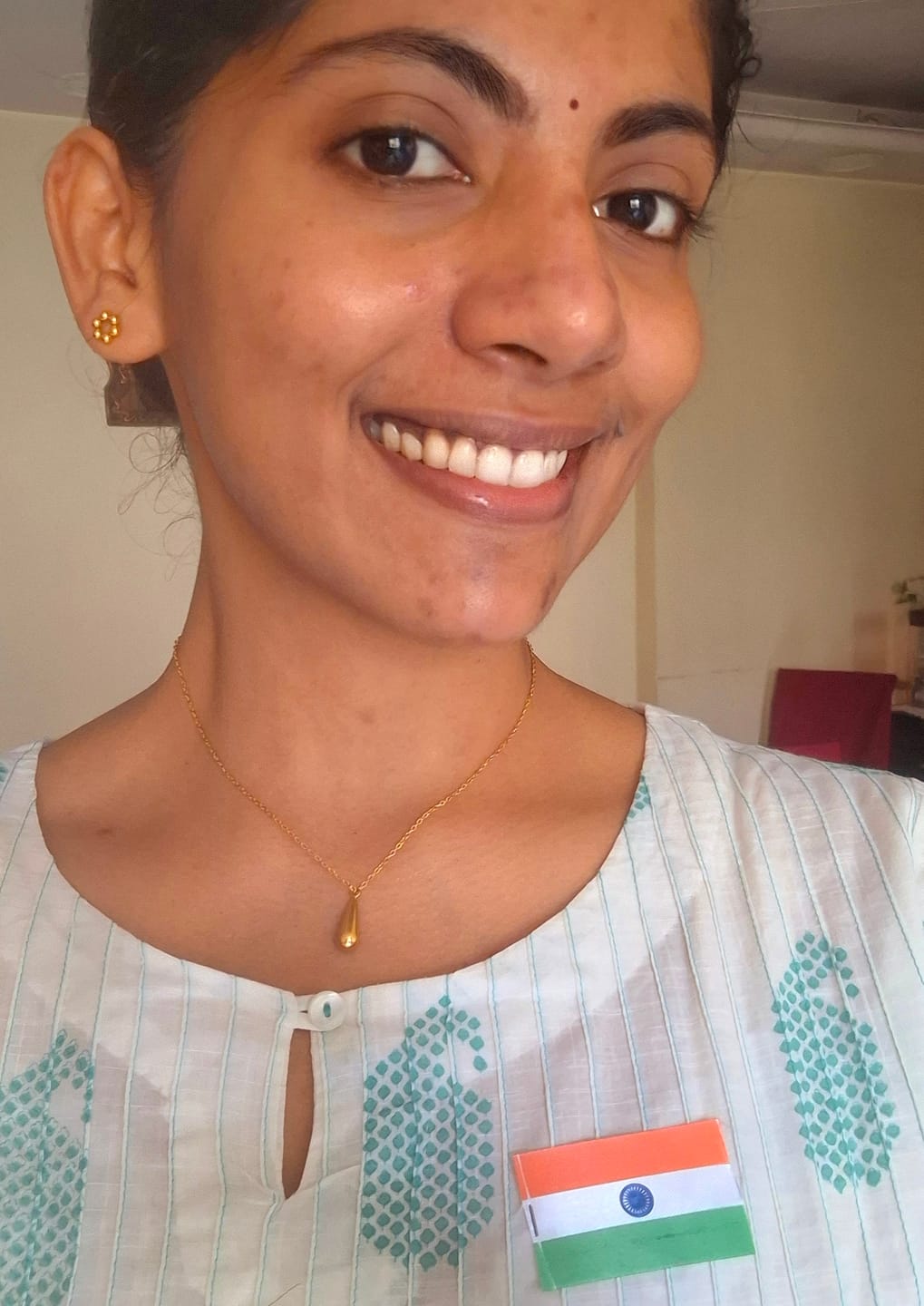 Customer photo review of Classic Chic Stud Earrings