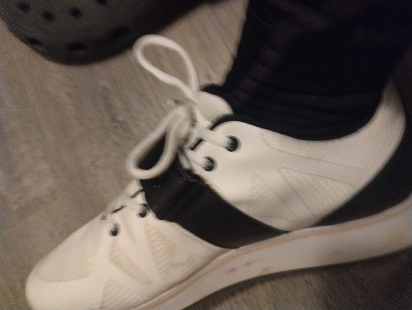 Customer photo review of Indestructible Compression Crew Socks - 2 Pairs (Size 7-12)