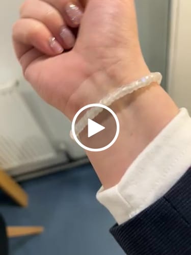 Customer video review of Moonstone faceted bracelet