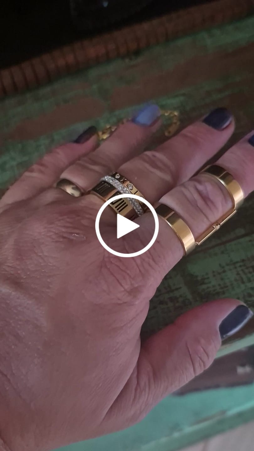 Customer video review of Pulseira Link Banhado em Ouro 18k