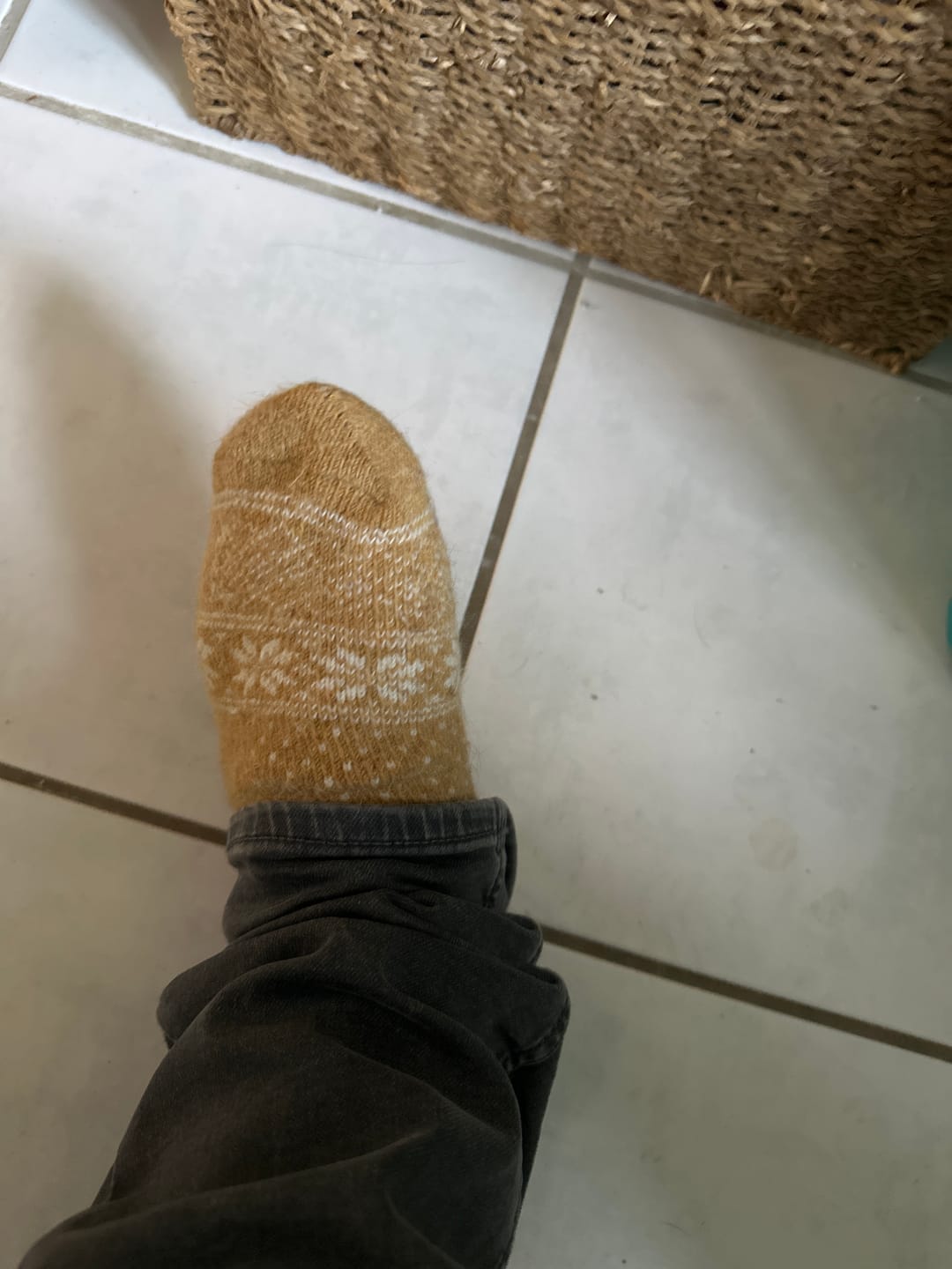 Customer photo review of Alpaka-& Merino Norweger-Socken