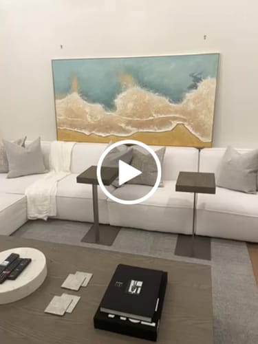 Customer video review of Plaster Art Texture Painting #SG270