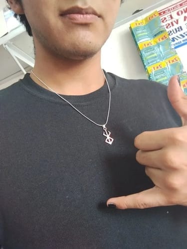 Customer photo review of BRAND OF SACRIFICE PENDANT