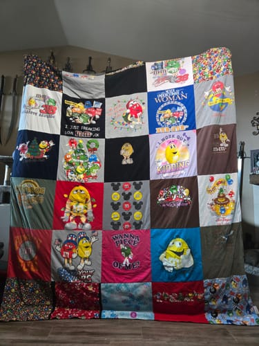 Customer photo review of Classic T-Shirt Blanket