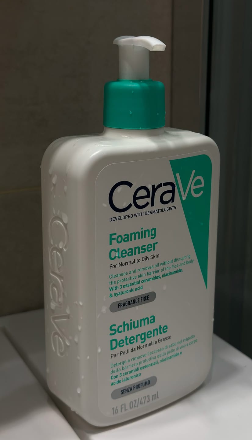 Customer photo review of Attīrošs gels sejai un ķermenim CERAVE Foaming Cleanser