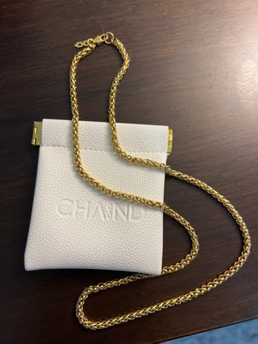 Customer photo review of Gold Wheat Chain (4mm)