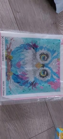 Customer photo review of Cartoon Crystal Diamond Painting Kits for Kids -