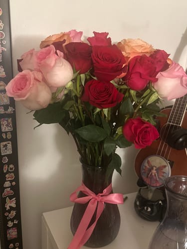 Customer photo review of Cherry Rose Bouquet