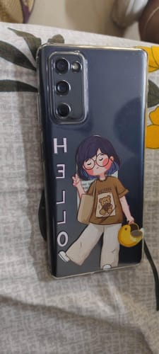 Customer photo review of Hello Honey Transparent Silicon Case For Samsung