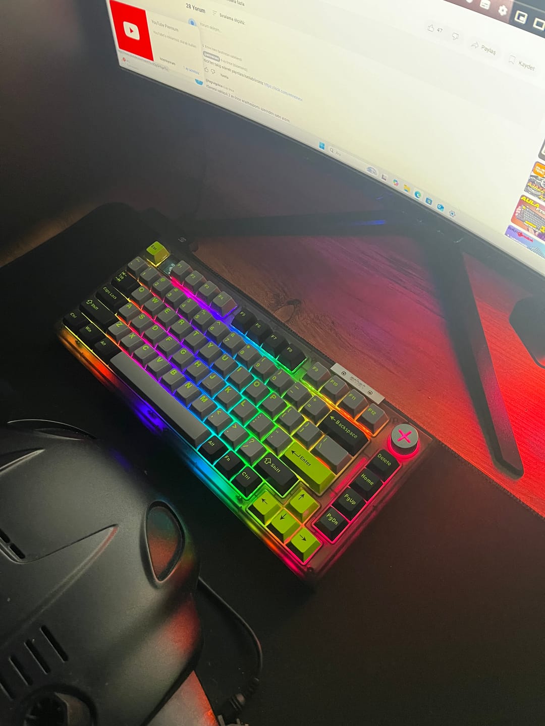 Customer photo review of Darmoshark Top75 Mekanik Klavye