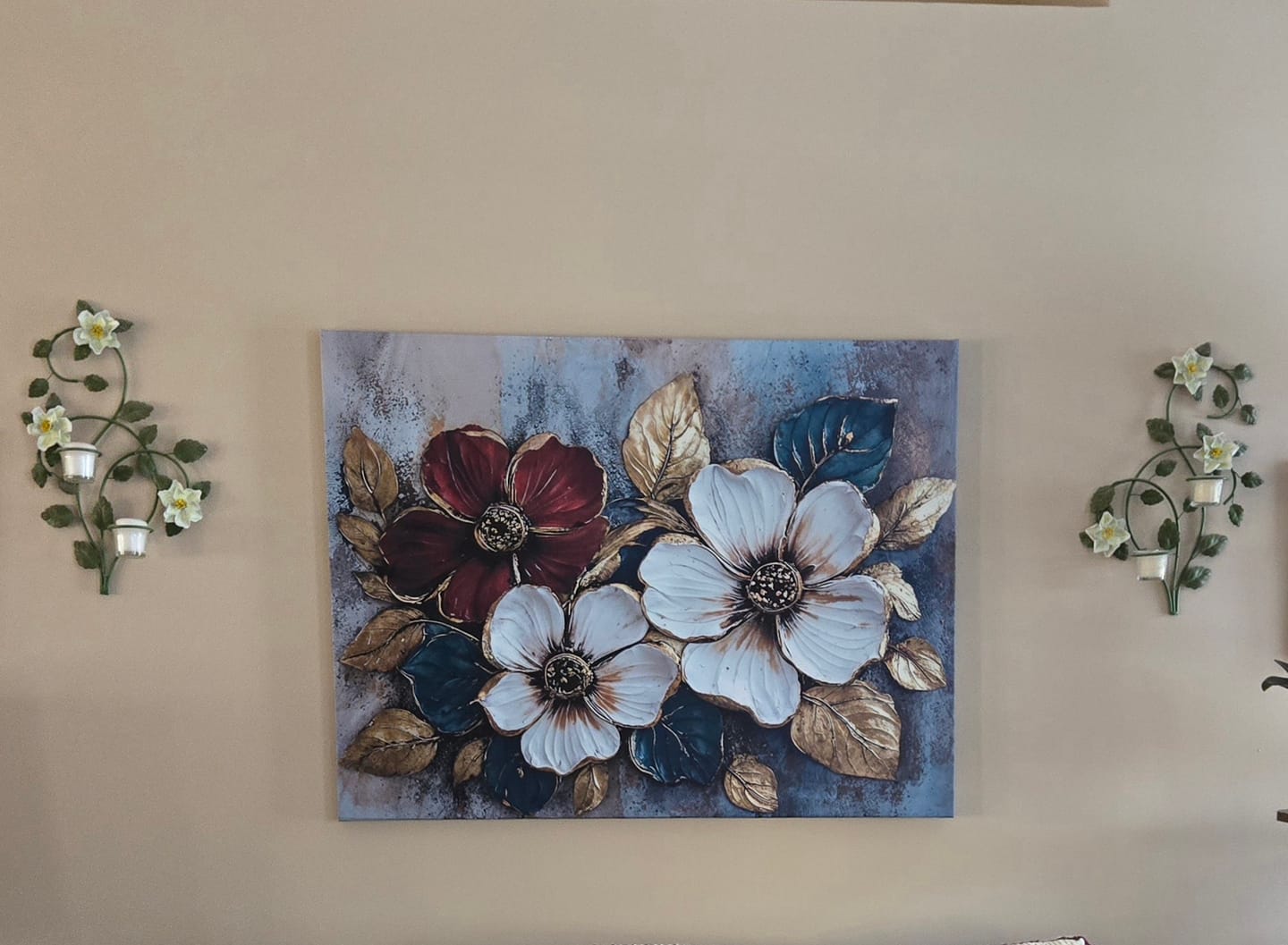 Customer photo review of Nature Wall Art: Floral Symphony V4