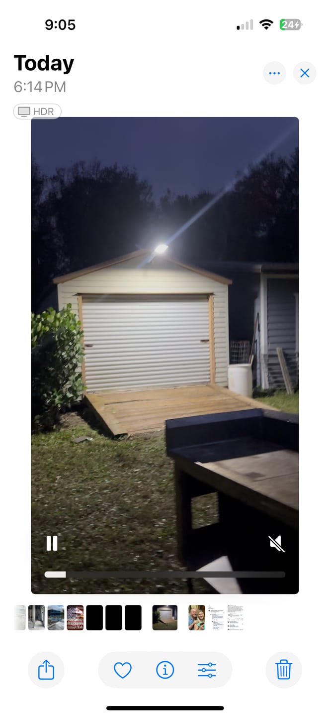 Customer photo review of 175W Solar Street Light 17500 Lumens