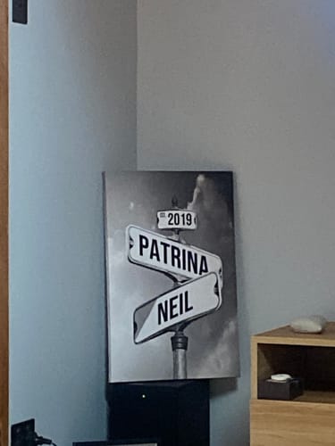 Customer photo review of COUPLES DATE OF LOVE by Cstm Canvas