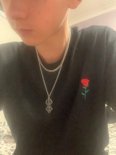 Customer photo review of BRAND OF SACRIFICE PENDANT