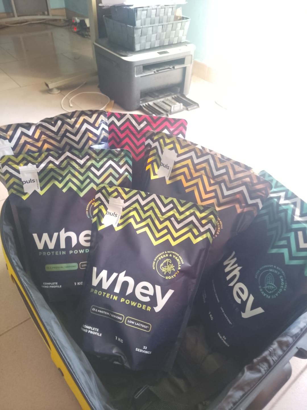Customer photo review of WHEY Protein Wild strawberry 1 kg