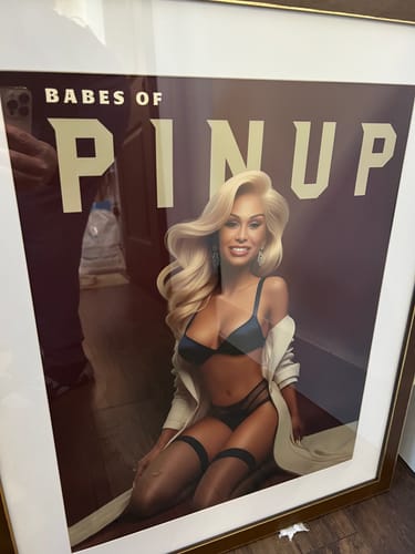 Customer photo review of Custom Pin Up Illustration