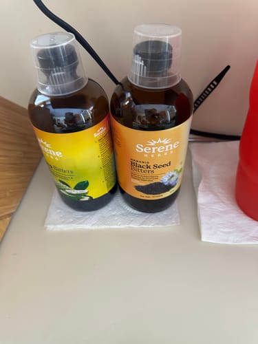 Customer photo review of Soursop Bitters & Black Seed Bitters Bundle