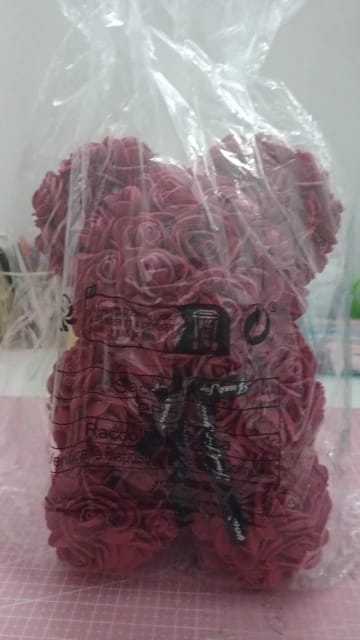 Customer photo review of Royal Red Rose Bear Small 25cm