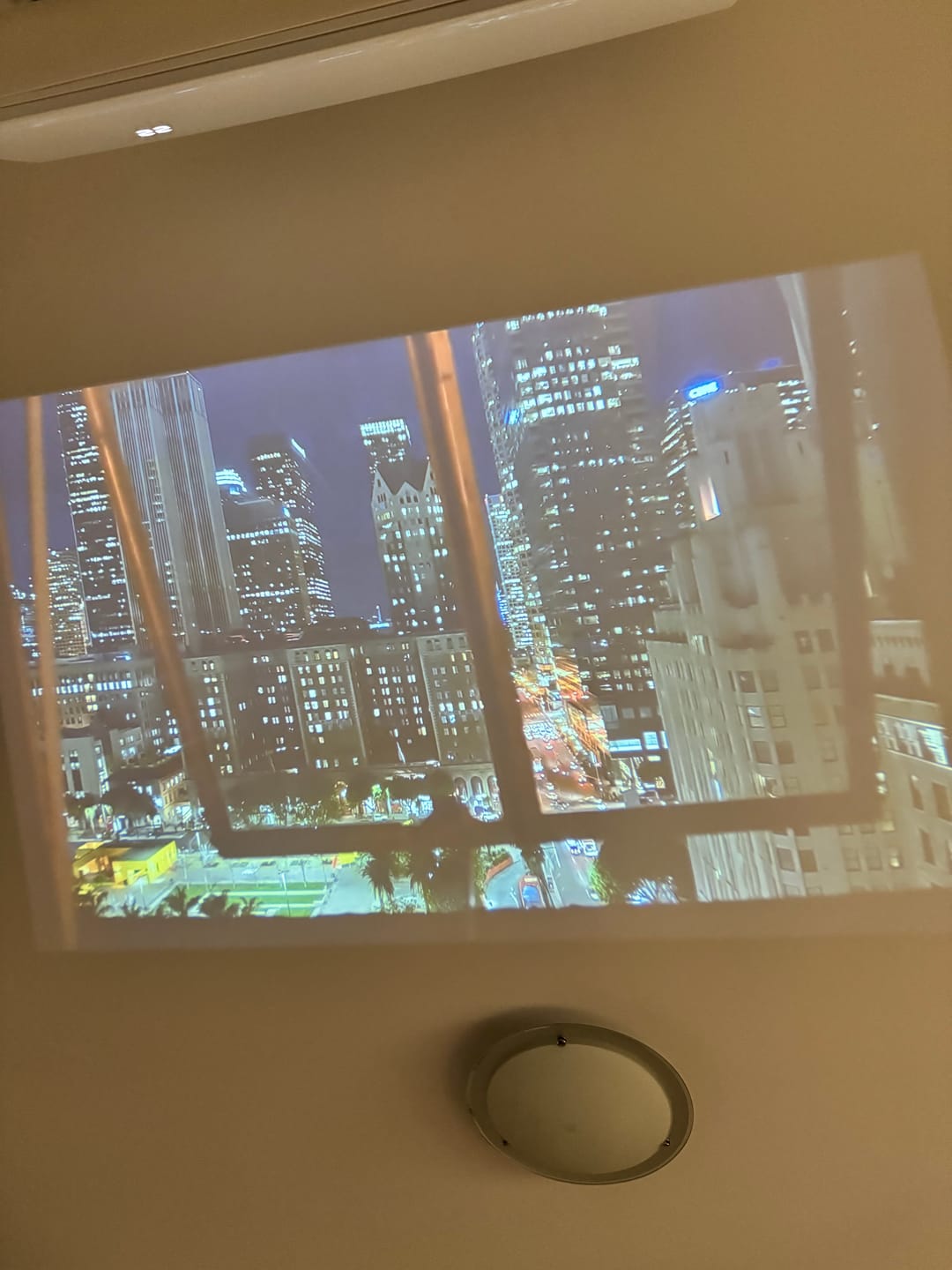 Customer photo review of MovieHub™ Ultra HD Projector + FREE Projector Screen