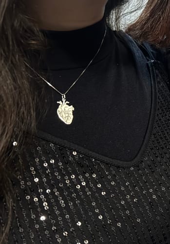 Customer photo review of Collana Cuore Anatomico