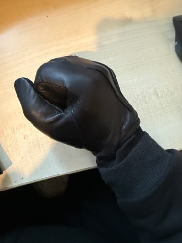 Customer photo review of Echtleder Handschuh mit Kevlar