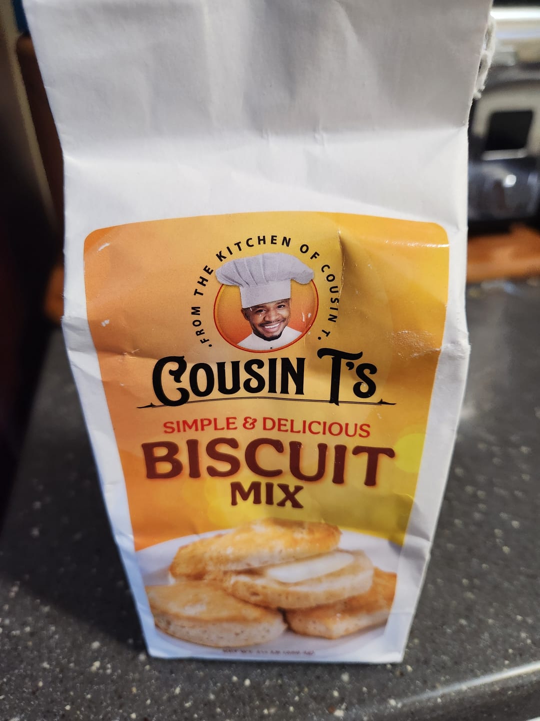 Customer photo review of Cousin T's Biscuit Mix