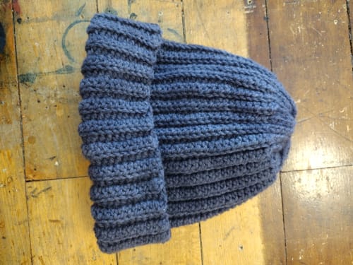 Customer photo review of Suffolk Fingering 2PLY (Damson Plum)