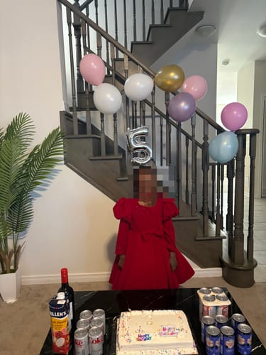 Customer photo review of Girl Christmas Dress Baby Girl Red Butterfly Long Sleeve Princess Dress Toddler Christmas Dress Girl Formal Dresses