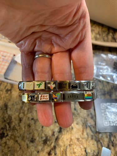 Customer photo review of Original Italian Charm Bracelet
