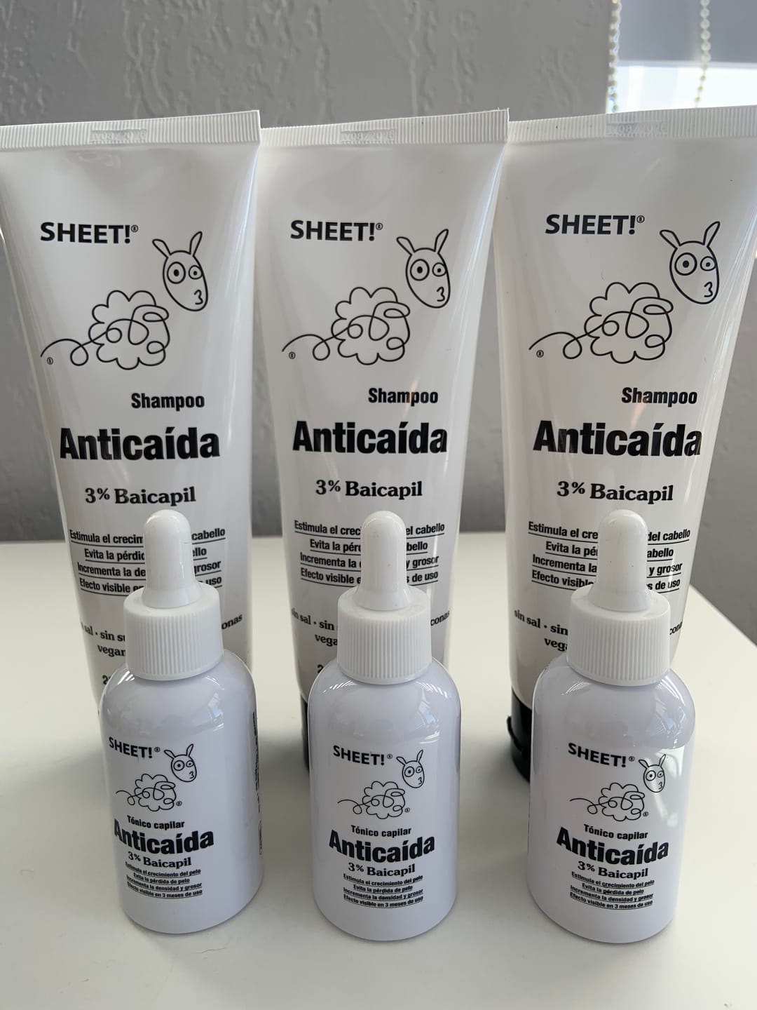 Customer photo review of Pack Anticaída de Cabello para 3 Meses