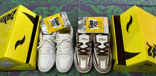 Customer photo review of CRUZ Earth Brown Men's casual sneaker