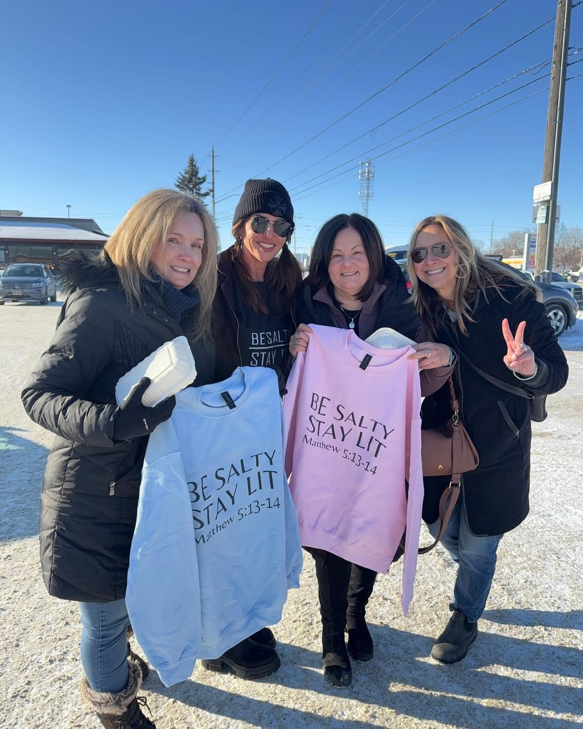 Customer photo review of Be Salty Stay Lit - Christian Sweatshirt