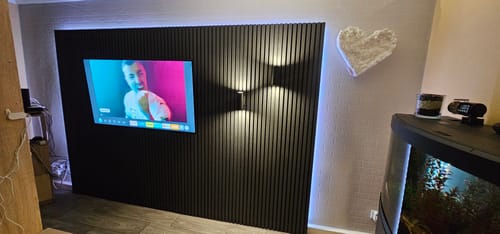 Customer photo review of Akustikpaneele schwarze Eiche - 240 cm x 60 cm