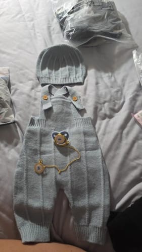Customer photo review of Knitted Newborn Jumpsuit Set