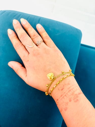 Customer photo review of Hearts All Over Bracelet