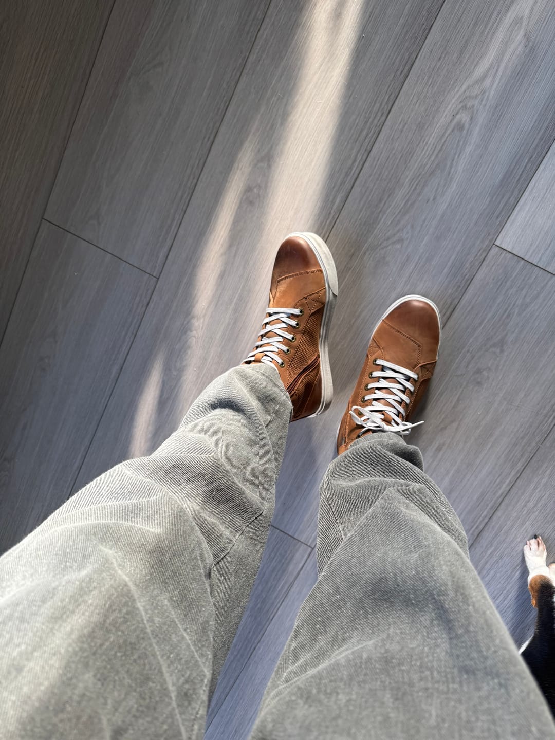 Customer photo review of RIDEIRON Retro Leather Protective Anti-slip Motorcycle Riding Boots | XZ006