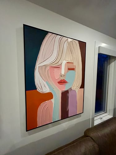 Customer review photo for Plaster Art Texture Painting #SG256