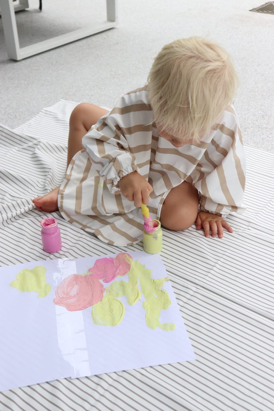 Customer photo review of Mess-Free Smock Bib