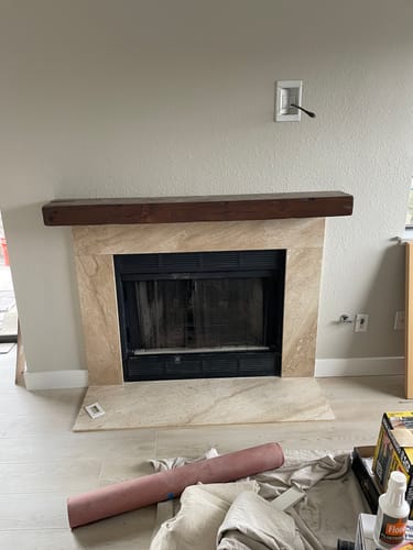 Customer photo review of Distressed Mantels