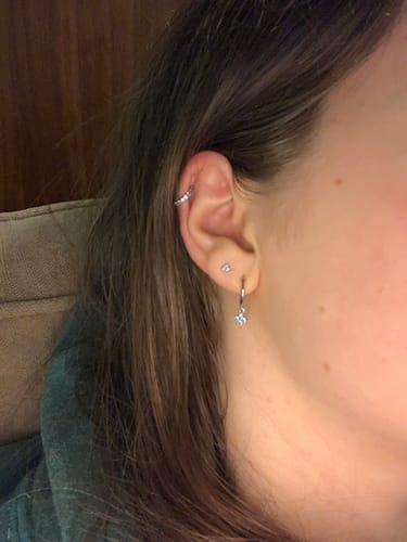 Customer photo review of Lucky Charm Baby Blue/Silver