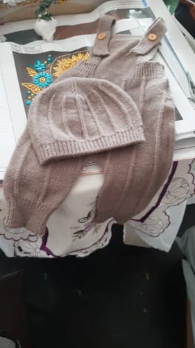 Customer photo review of Knitted Newborn Jumpsuit Set
